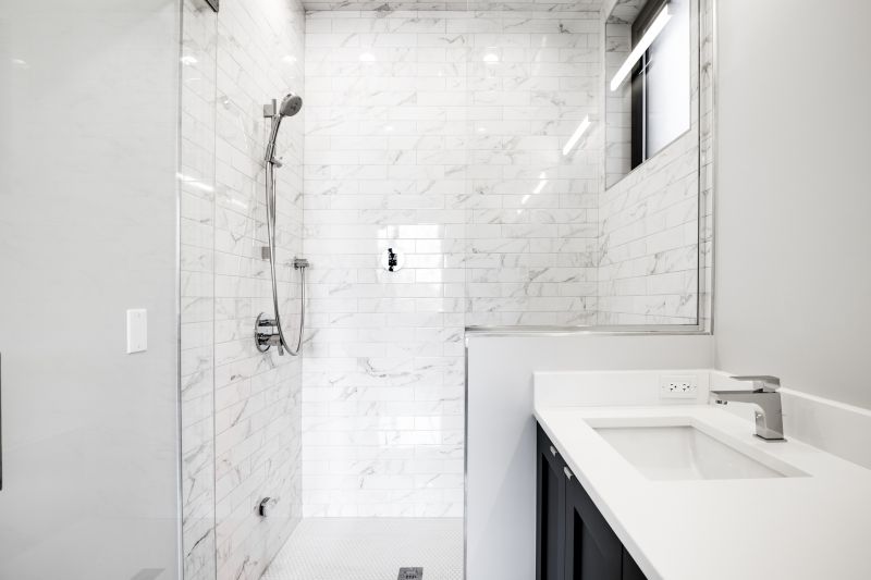 Elegant Marble Shower